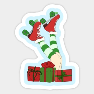 Christmas Skates Sticker